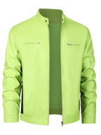 Men's Multi-Zip Faux Leather Jacket