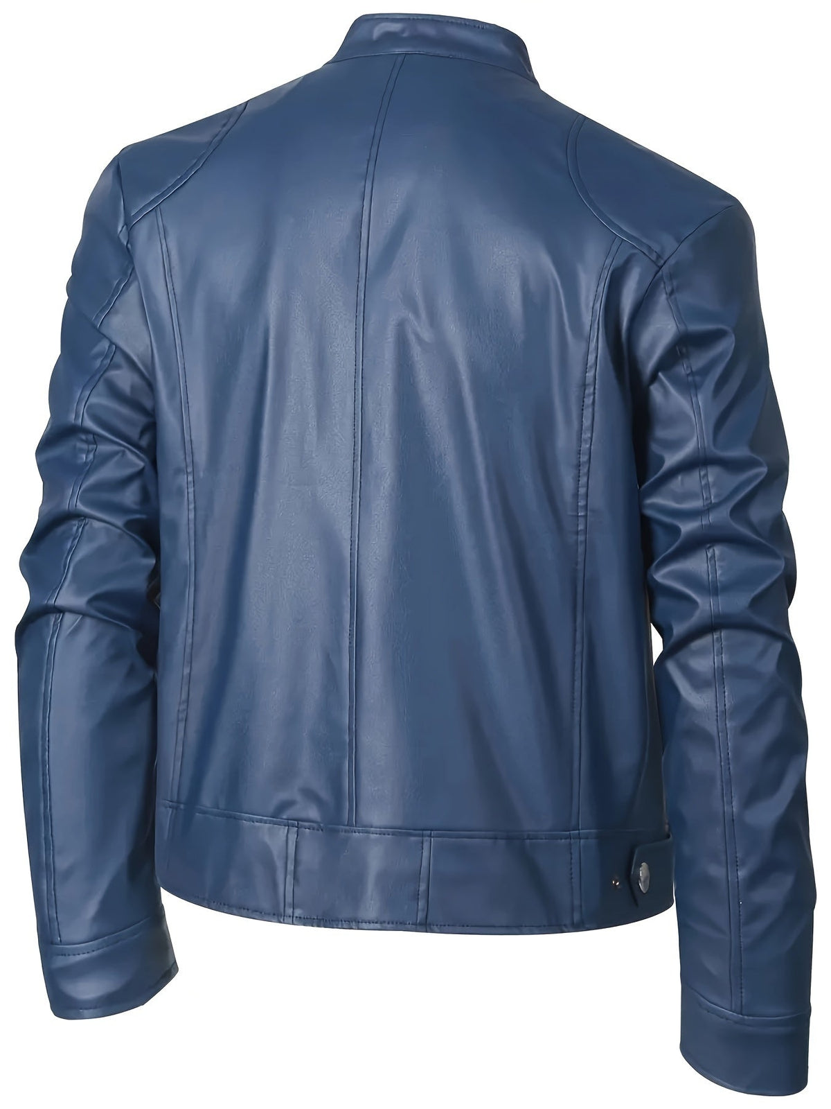 Men's Multi-Zip Faux Leather Jacket