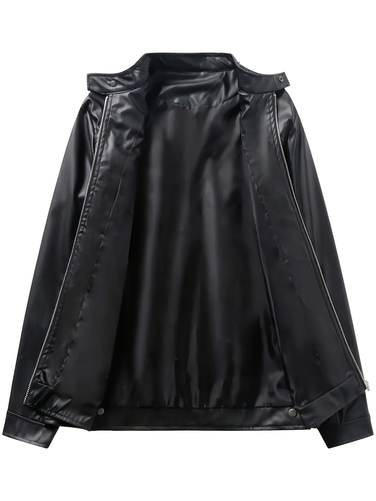 Men's Multi-Zip Faux Leather Jacket
