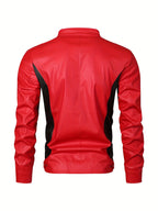 Men's Multi-Zip Faux Leather Jacket