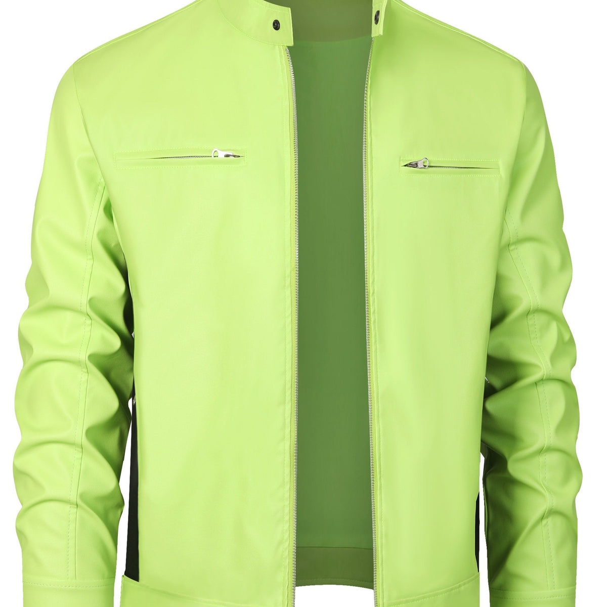 Men's Multi-Zip Faux Leather Jacket