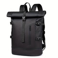 Men's Roll-Top Backpack – Water-Resistant Travel Bag