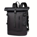 Men's Roll-Top Backpack – Water-Resistant Travel Bag