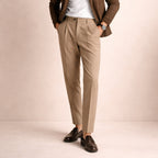 Men's Tailored Pleated Trousers – Relaxed Vintage Fit