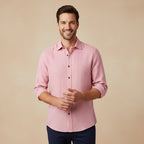 Men's Long-Sleeve Linen Shirt – Relaxed Vintage Cut
