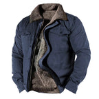 Men's Quilted Jacket with Water-Repellent Finish