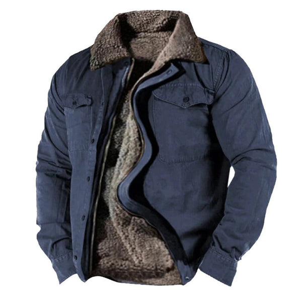 Men's Quilted Jacket with Water-Repellent Finish