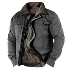 Men's Quilted Jacket with Water-Repellent Finish
