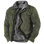 Men's Quilted Jacket with Water-Repellent Finish