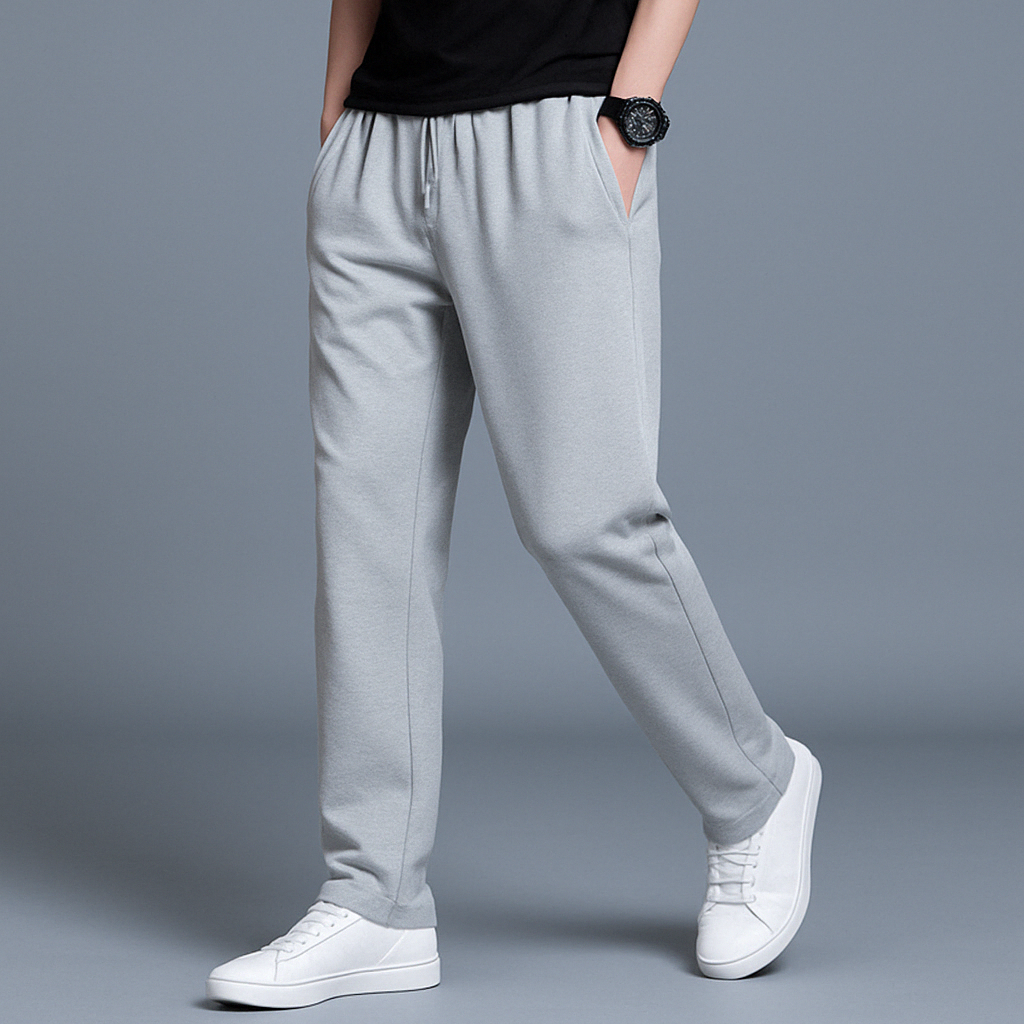Men's Wide-Leg Cotton Joggers