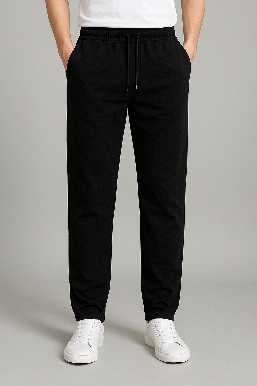 Men's Wide-Leg Cotton Joggers