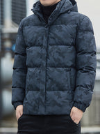 Men's Camouflage Winter Jacket with Hood