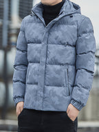 Men's Camouflage Winter Jacket with Hood