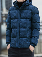 Men's Camouflage Winter Jacket with Hood