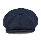 Men's Panelled Tweed Cap – Vintage British Style