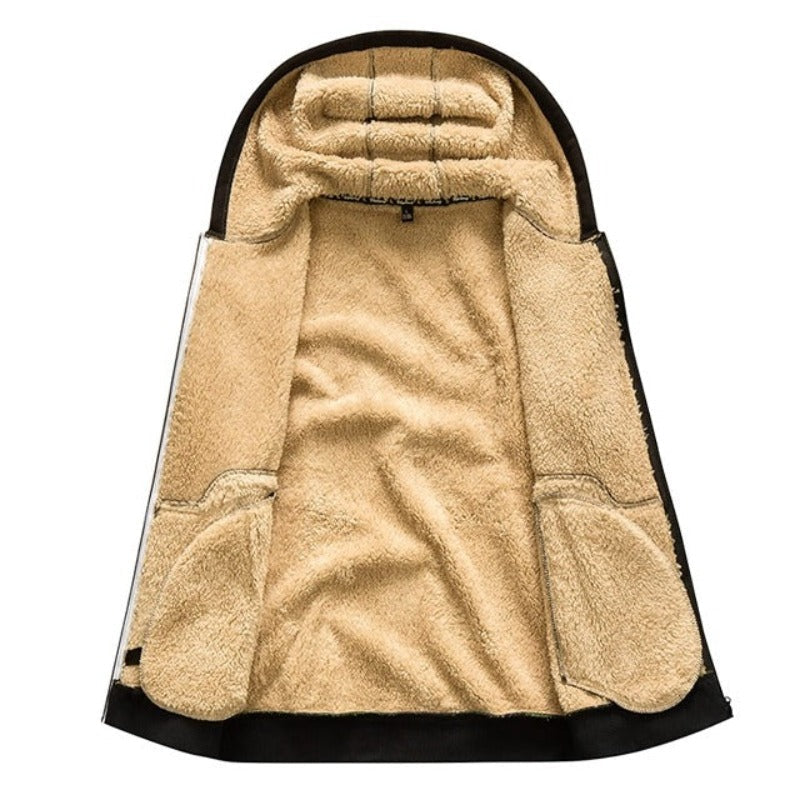 Men's Zip-front Cardigan with hood