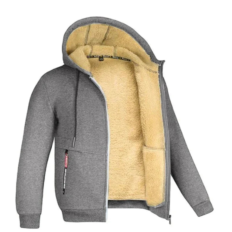 Men's Zip-front Cardigan with hood