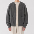 Men's Cardigan with Funnel Neck