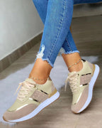Women's Lace-up Trainers – Navy