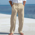 Men's linen-look Drawstring Trousers – Relaxed Summer Pants