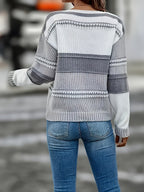 Women's V-neck Jumper with long sleeves – Mixed