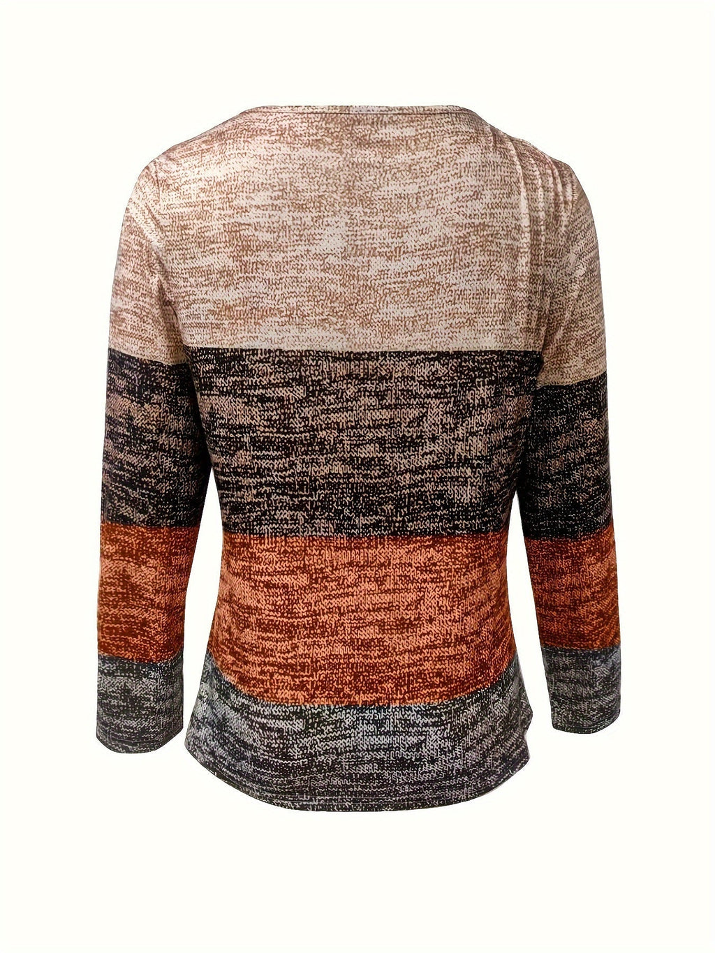 Women's Crew-neck T-shirt with long sleeves – Coffee