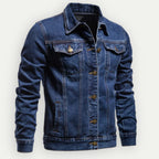 Men's Classic Denim Jacket – Button-Front Trucker Style