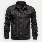 Men's Classic Denim Jacket – Button-Front Trucker Style