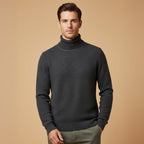 Men's Fine-Knit Turtleneck Jumper – Classic Fit