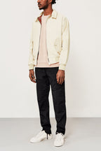 Men's Harrington Jacket – Tartan Lined Zip-Up Casual Outerwear