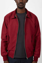 Men's Harrington Jacket – Tartan Lined Zip-Up Casual Outerwear