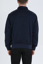 Men's Harrington Jacket – Tartan Lined Zip-Up Casual Outerwear