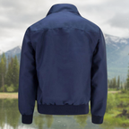 Men's Harrington Jacket – Tartan Lined Zip-Up Casual Outerwear