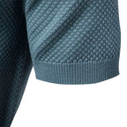 Men's Breathable V-Neck Polo – Modern Athletic Fit