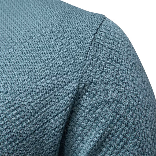 Men's Breathable V-Neck Polo – Modern Athletic Fit