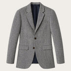 Men's Herringbone Wool-Blend Blazer – Tailored Slim Fit