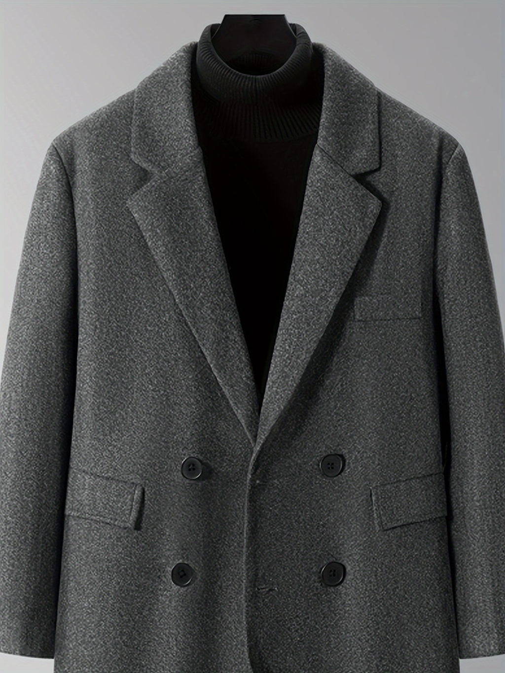 Men's Double-Breasted Winter Coat