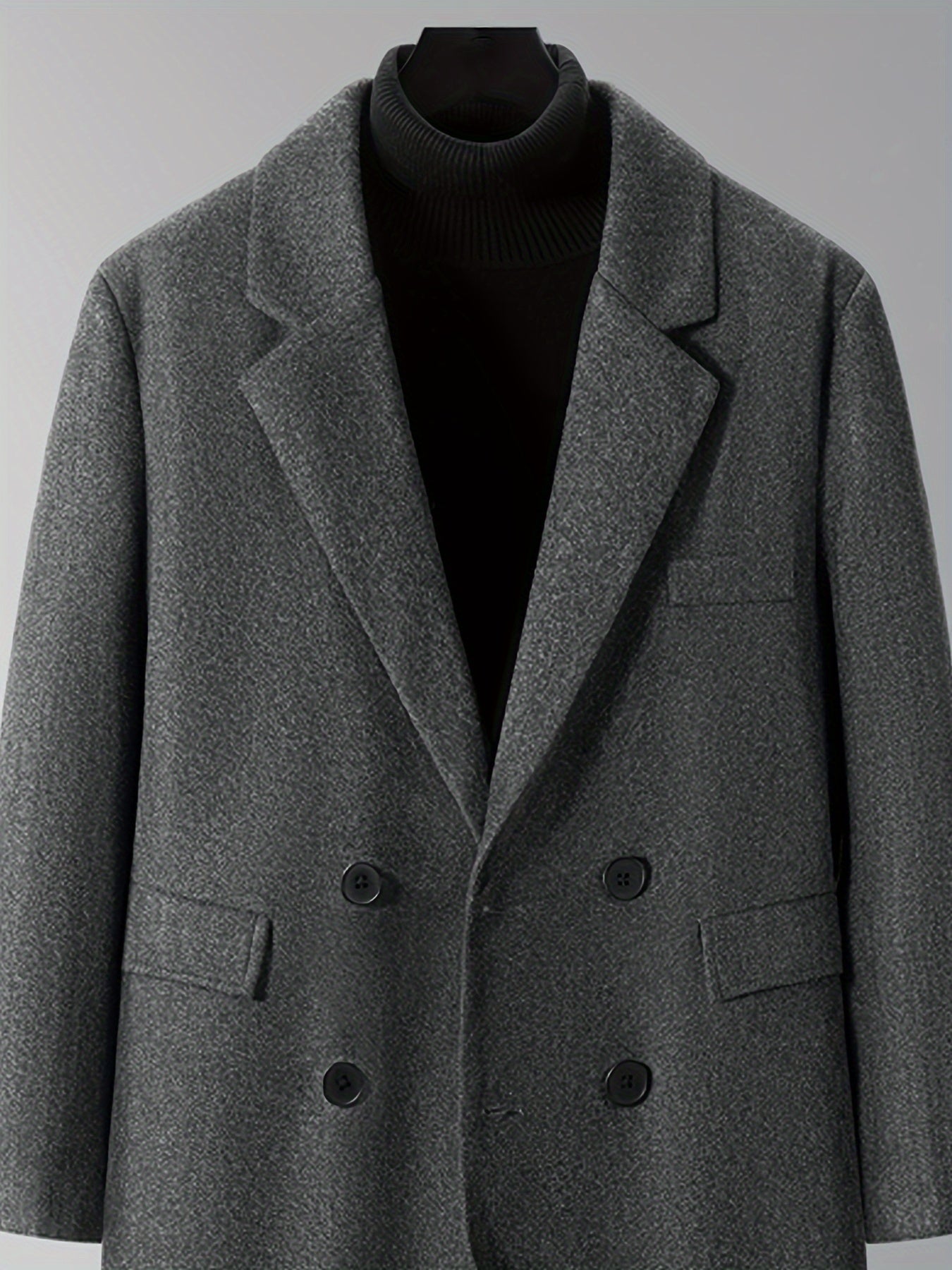 Men's Double-Breasted Winter Coat