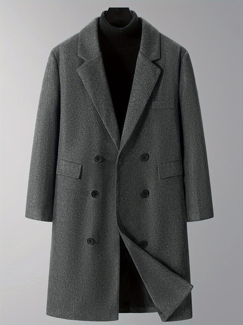 Men's Double-Breasted Winter Coat