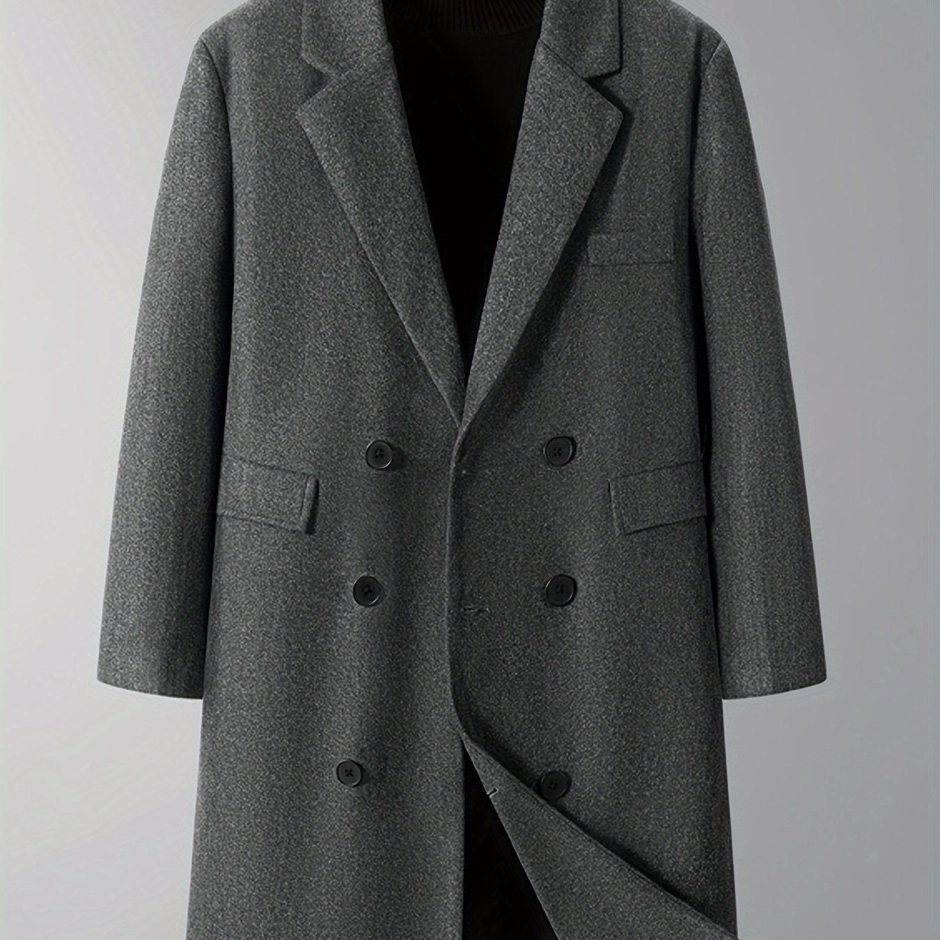 Men's Double-Breasted Winter Coat