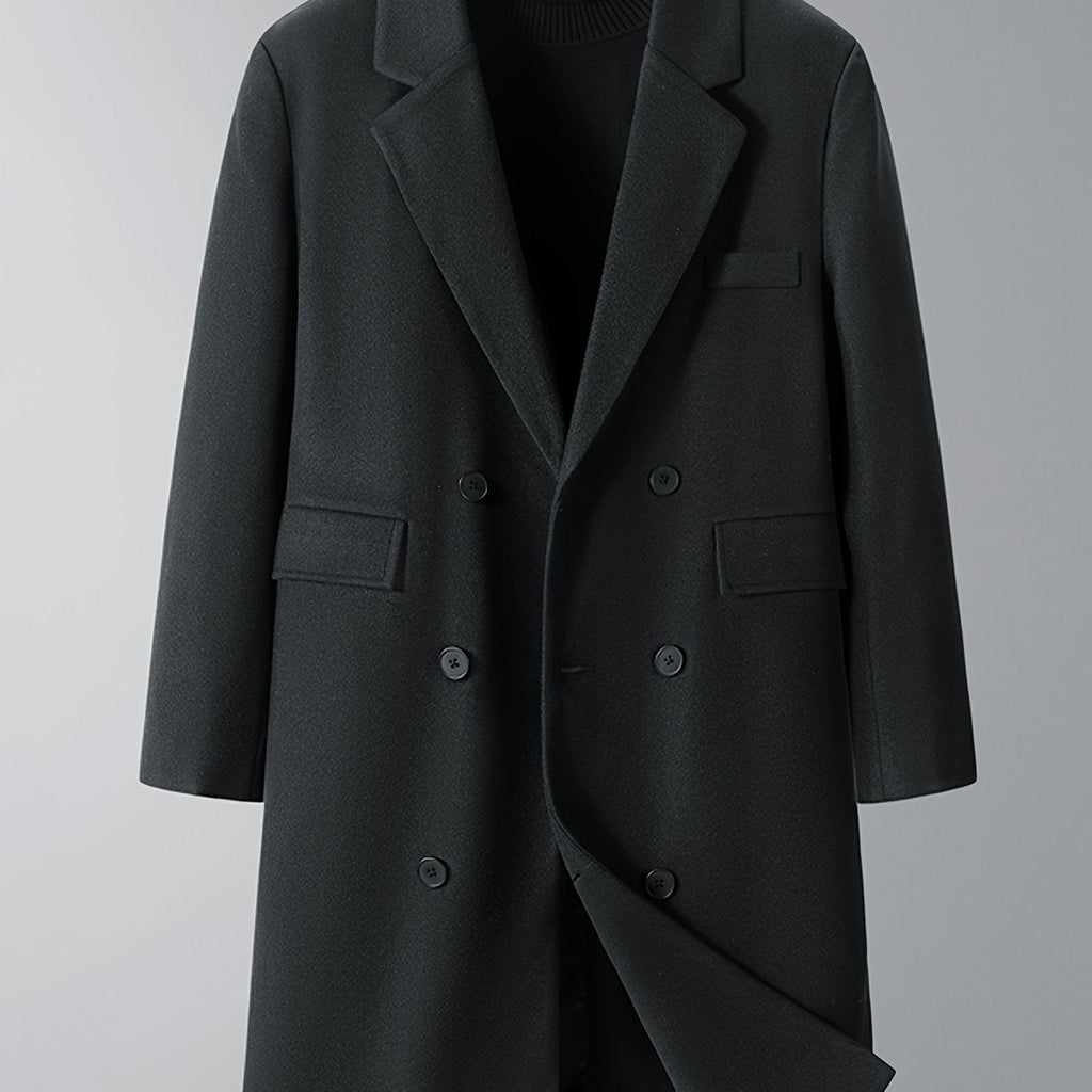 Men's Double-Breasted Winter Coat