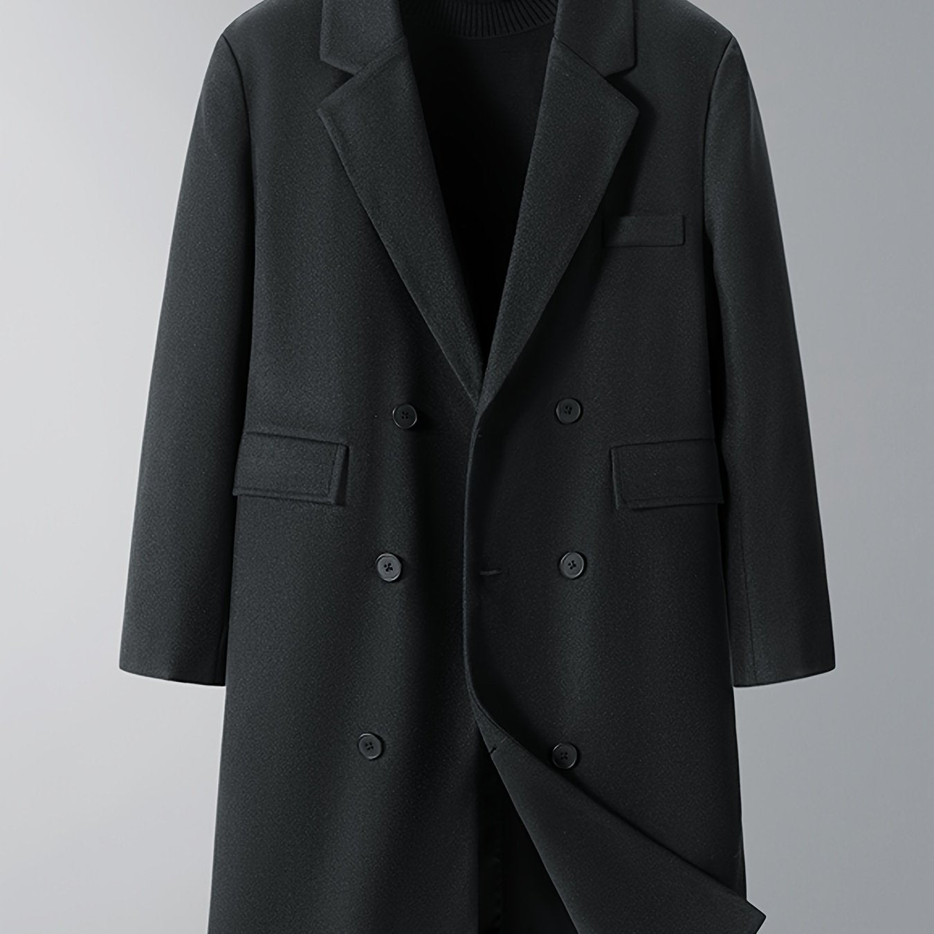 Men's Double-Breasted Winter Coat