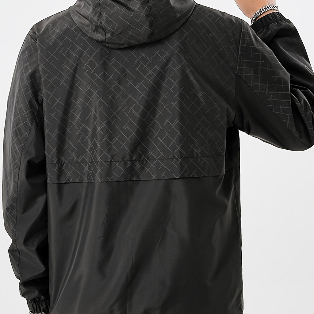 Men's Lightweight Checked Windbreaker