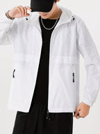 Men's Lightweight Checked Windbreaker