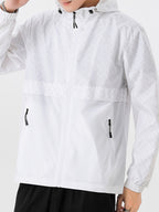 Men's Lightweight Checked Windbreaker