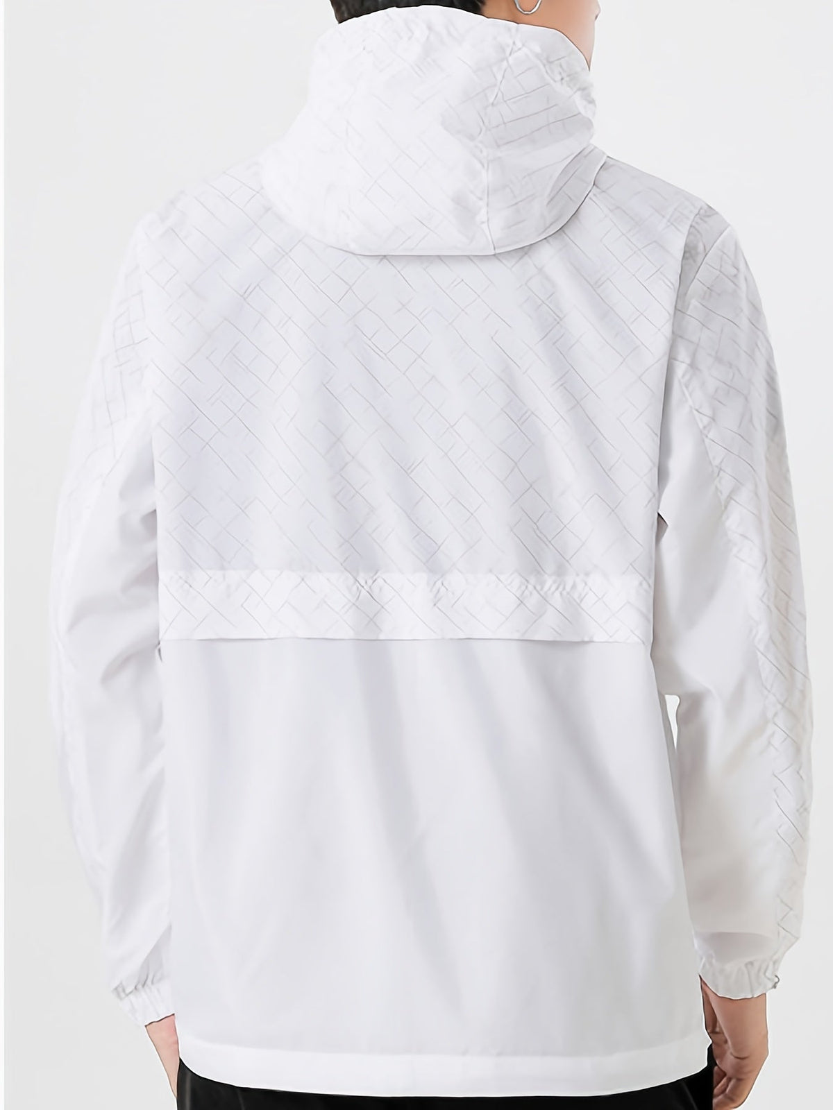 Men's Lightweight Checked Windbreaker