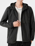 Men's Lightweight Checked Windbreaker