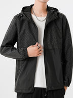 Men's Lightweight Checked Windbreaker