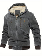 Men's Washed Softshell Jacket with Hood