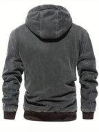 Men's Washed Softshell Jacket with Hood